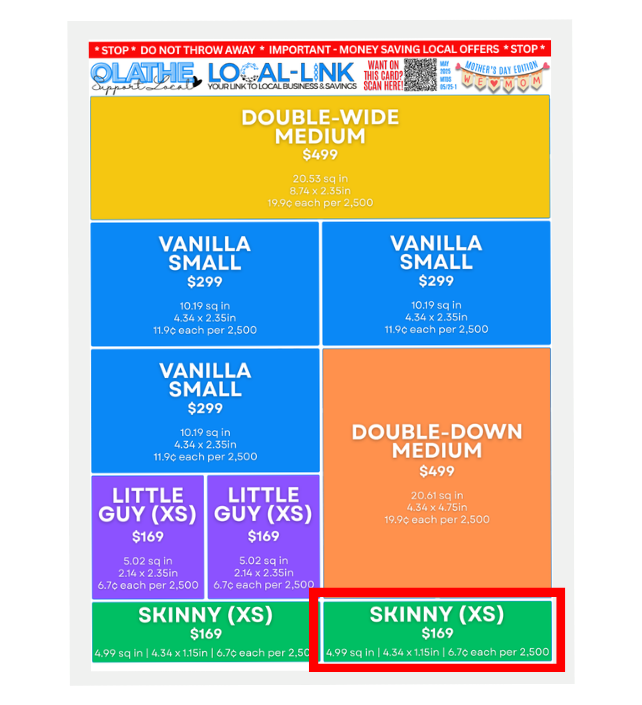 Skinny Ad Size Preview